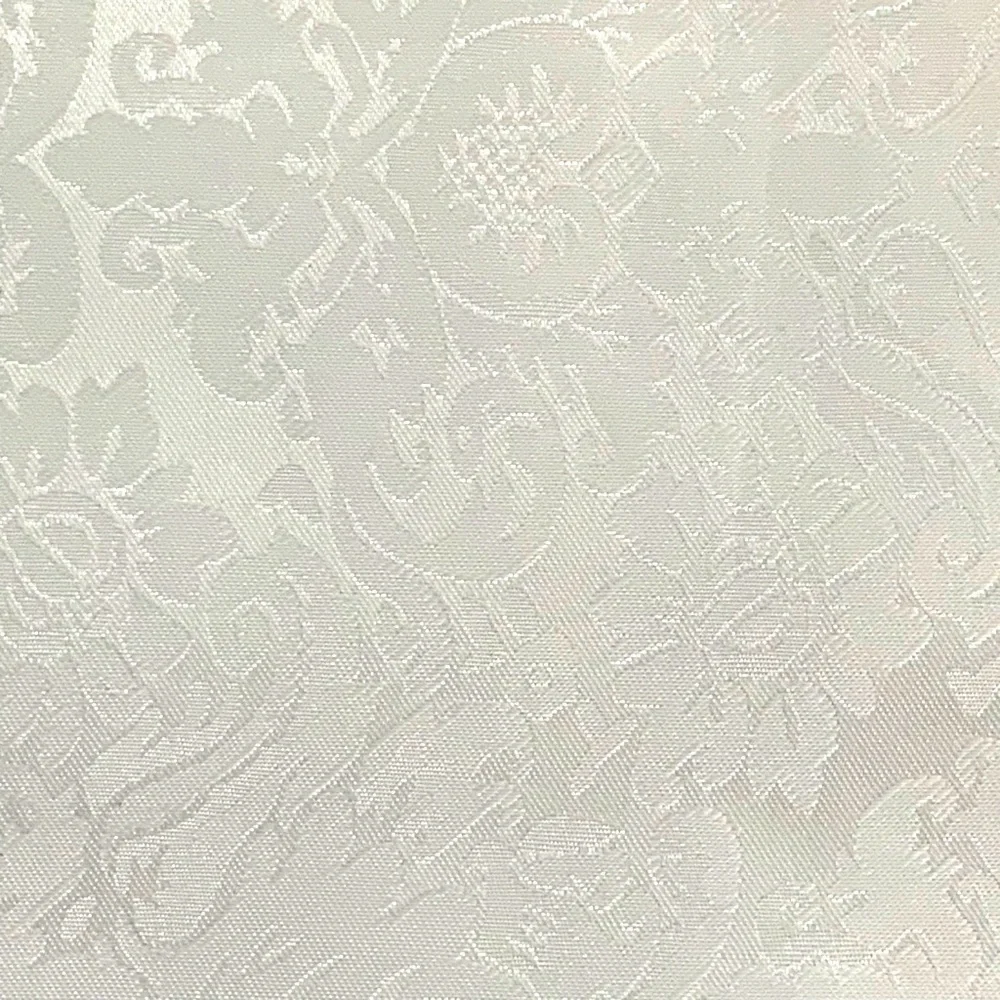 Holly Homes Table Runner Silky Damask Holiday Dressy White 13 in x 72 in